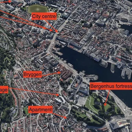 Appartement King Bed - Renovated 2024 - 2br Behind Bryggen Bergen